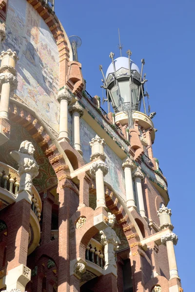 Außenansicht des palau de la musica in barcelona — Stockfoto