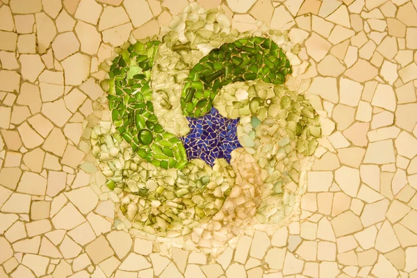 Gaudi Mozaik, rozet — Stok fotoğraf