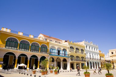 plaza vieja - eski şehir Meydanı'na genel bakış