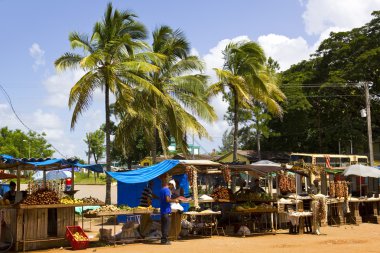 Caribbean Market. clipart