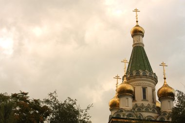 St. Nikolay's temple in Sofia clipart
