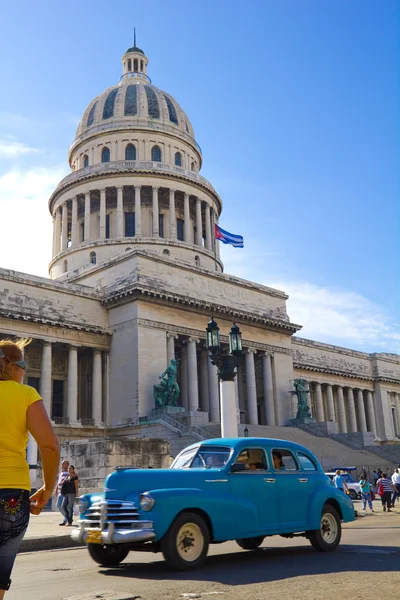Сцена в центре Хаваны — стоковое фото