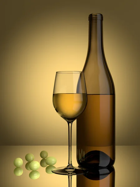 Uvas de vino blanco — Foto de Stock
