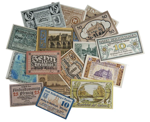 Gamla tyska pengar — Stockfoto