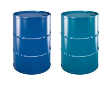 Coloured steel barrels clipart