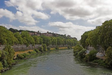 Tiber Nehri. Roma. İtalya