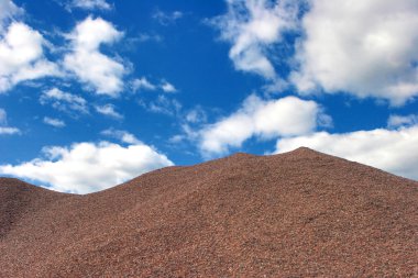 Granit eleme hill ve gökyüzü