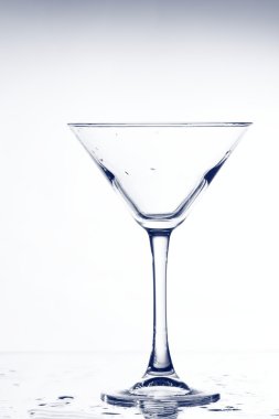 Empty martini glass clipart