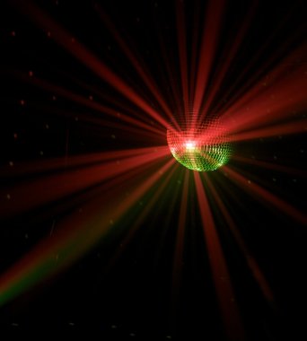 Disko topu ve sisli ışınlar