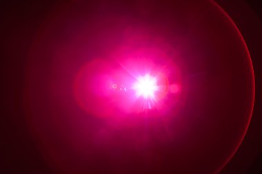 Purple light with lens flare clipart