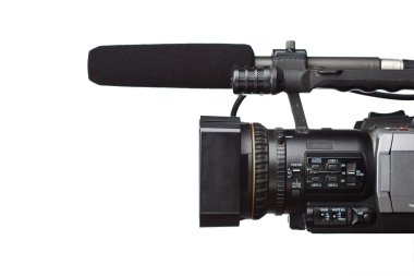 silah mikrofon ile HD video kamera