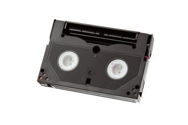 video kaset üzerine beyaz izole
