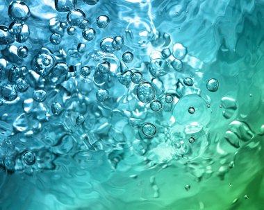 Abstract water with bubbles clipart