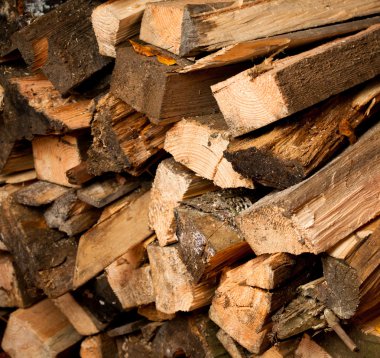 Wood log stockpile background clipart