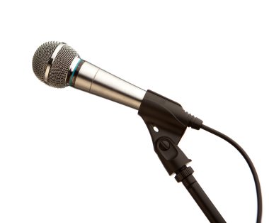 mikrofon beyazda izole edildi