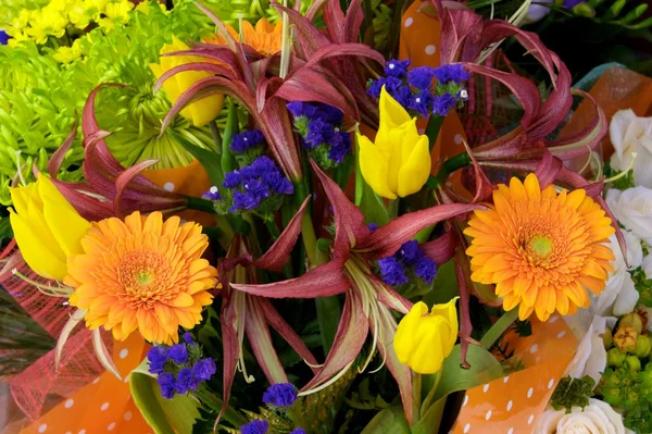 Bando de flores fundo — Fotografia de Stock