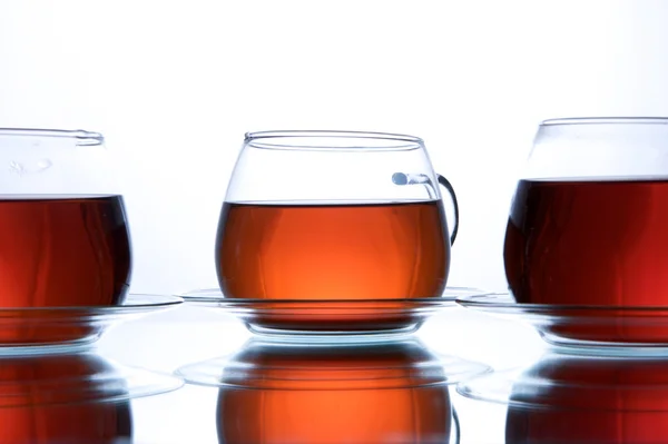 Cups of black tea — Stock Photo, Image