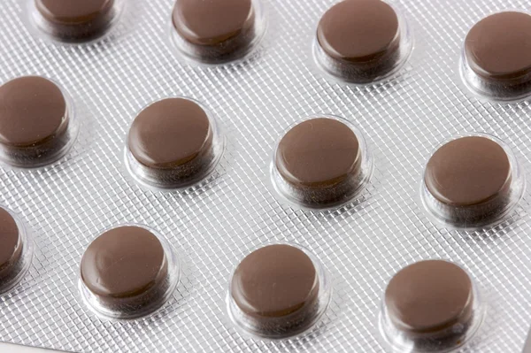 Makro av medicinska piller pack — Stockfoto