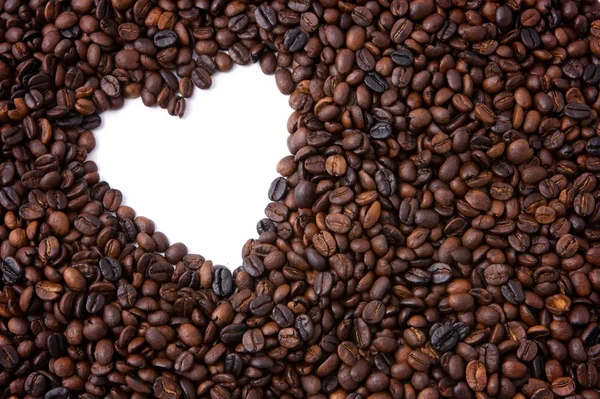 Koffie valentine frame achtergrond — Stockfoto