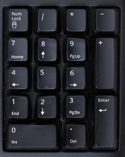 Black keypad — Stock Photo, Image