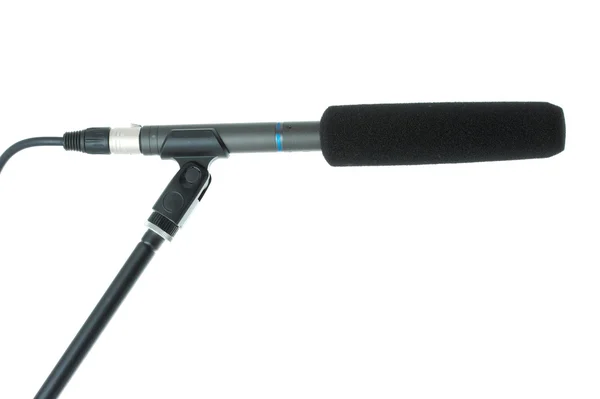 Гармата мікрофон з вітровим склом — стокове фото