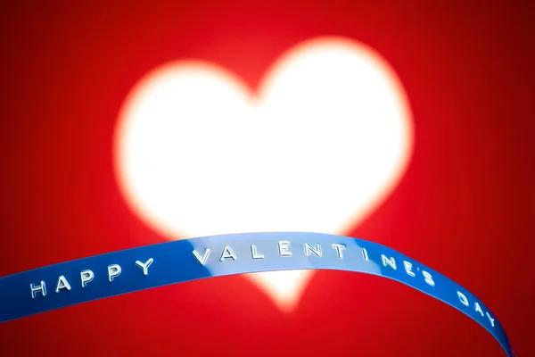Tarjeta de día de San Valentín con marco de foto de corazón —  Fotos de Stock
