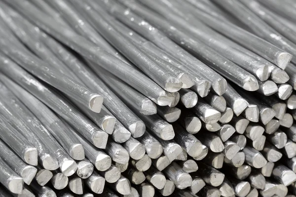 Aluminum raw sticks — Stock Photo, Image