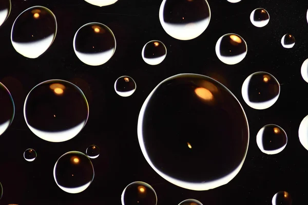 Gotas de óleo preto — Fotografia de Stock