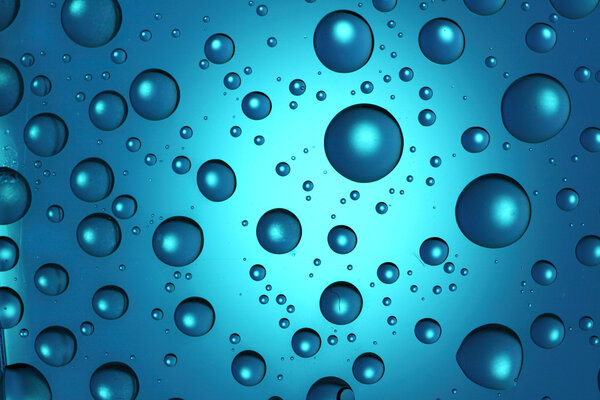 Abstract blue drops