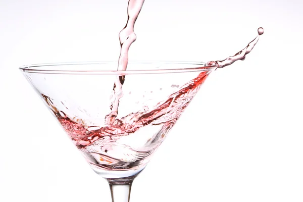 Red cocktail på vit — Stockfoto
