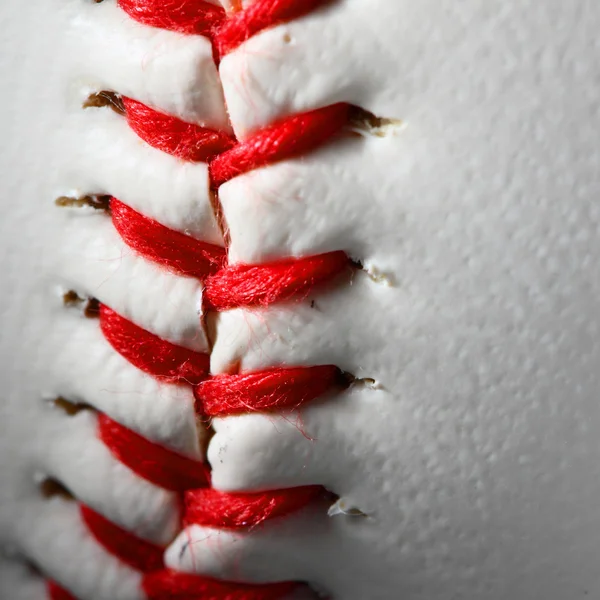 Närbild av en baseball — Stockfoto
