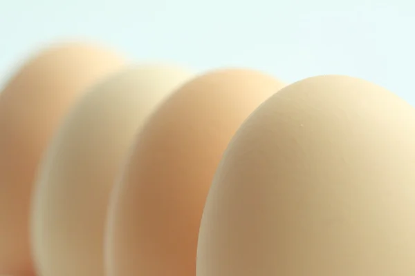 Group of brown eggs on grey — Stock Photo, Image