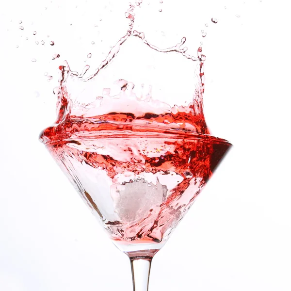 Red cocktail on white — Stock Photo, Image