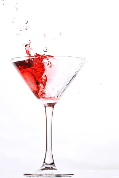 Red cocktail on white — Stock Photo, Image