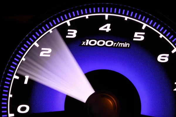 Oświetlony prędkościomierza — Zdjęcie stockowe
