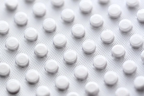 Macro di pillole mediche confezione — Foto Stock