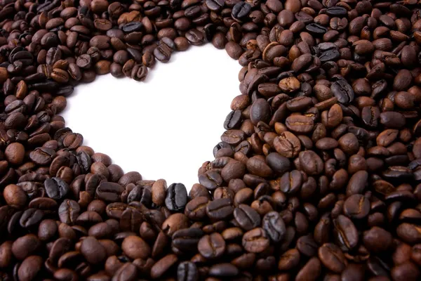 Koffie valentine frame achtergrond — Stockfoto