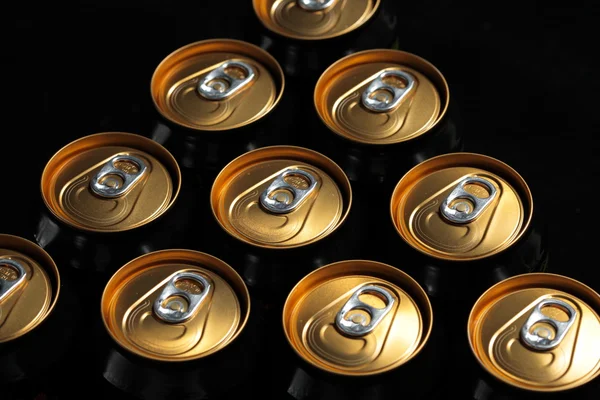 Group of bronze cans — Stock Photo, Image