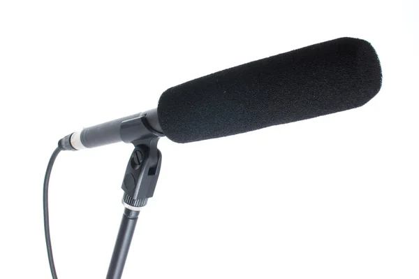 Гармата мікрофон з вітровим склом — стокове фото