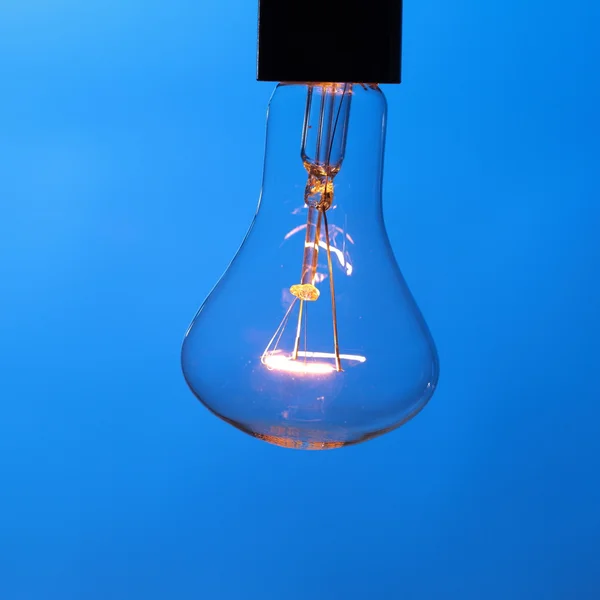 Lâmpada no azul — Fotografia de Stock