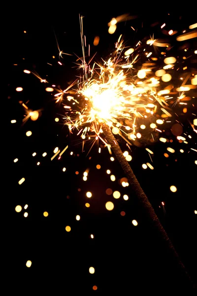 Burning sparkler — Stock Photo, Image