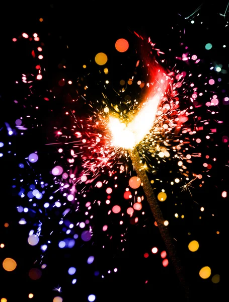 Brandende sparkler — Stockfoto