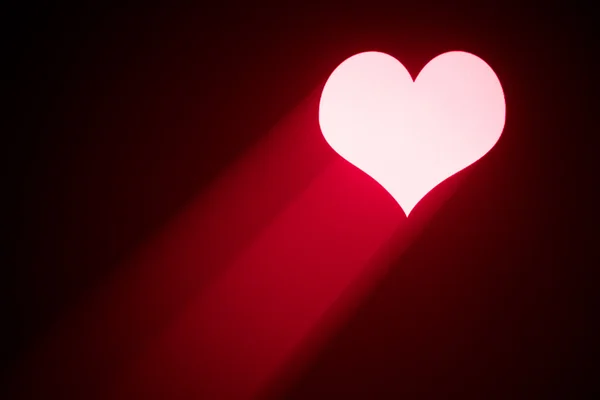 Valentine hjärta spotlight — Stockfoto