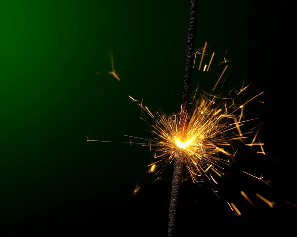 Burning sparkler — Stock Photo, Image