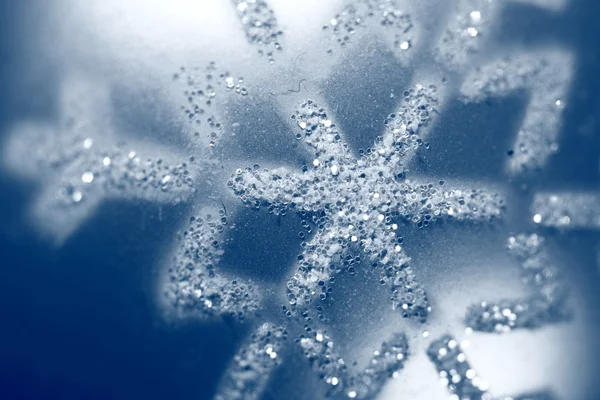 Textura de la decoración azul de Navidad, primer plano — Foto de Stock