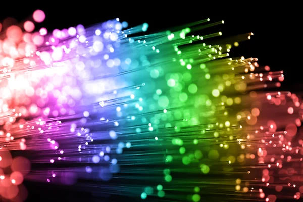 Abstract view of fiber optics — Stock Photo, Image