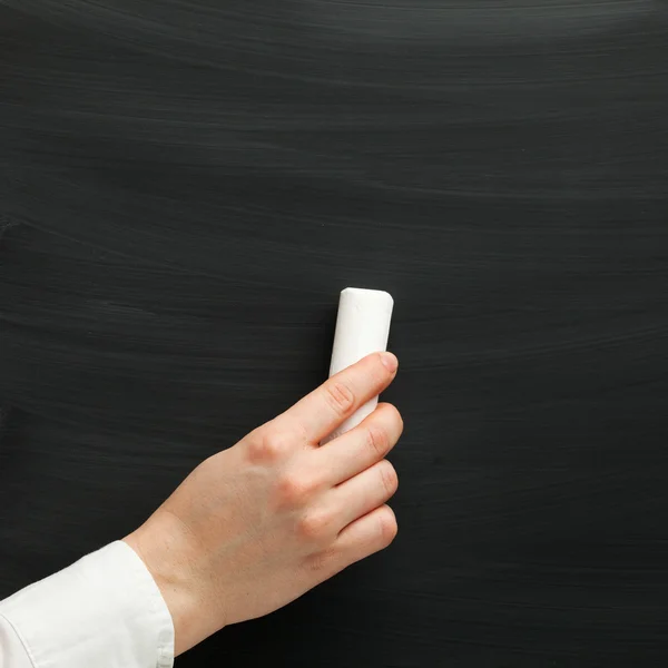 Hand with a chalk — Stock Photo, Image