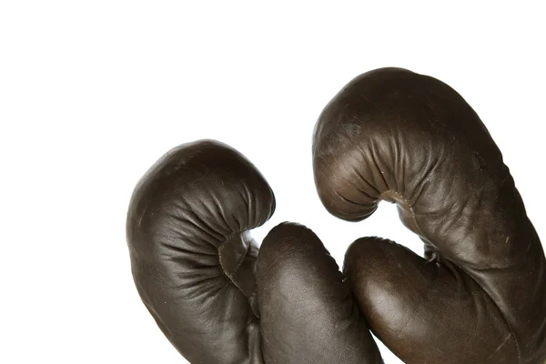 Rękawice bokserskie z kopii sapce — Zdjęcie stockowe