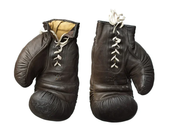Eski boks eldivenleri — Stok fotoğraf