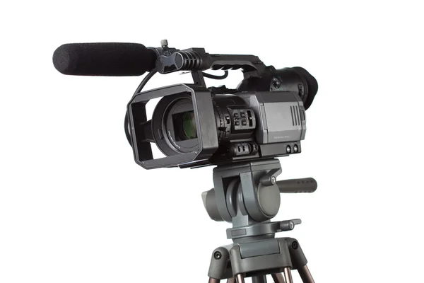 HD camcorder with microphone — Stock Photo, Image